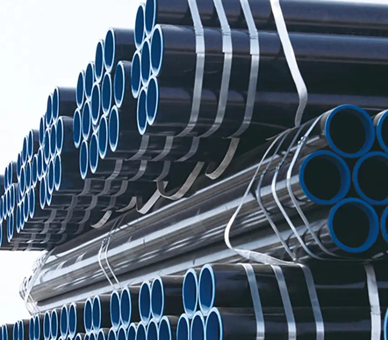 Seamless steel pipes manufactured to API 5L, ASTM A106 and A53 standards