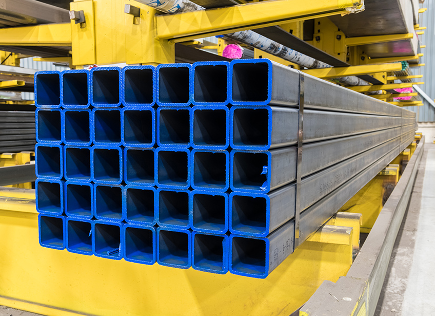 Structural steel sections including H-beam, I-beam, square and rectangular hollow sections