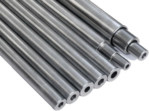 Precision steel tubes close up OD tolerance