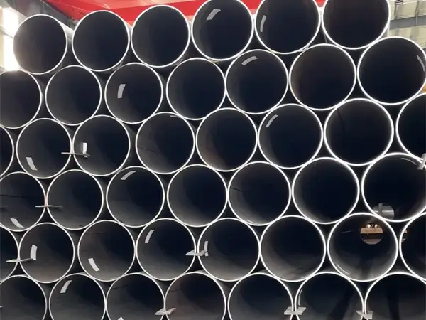 ERW steel pipe cross-section and wall thickness detail