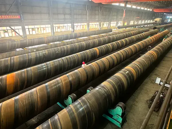 Large diameter open-ended pipe pile for marine construction